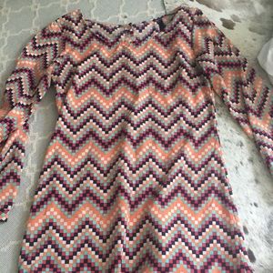 Chevron square dress Tobi